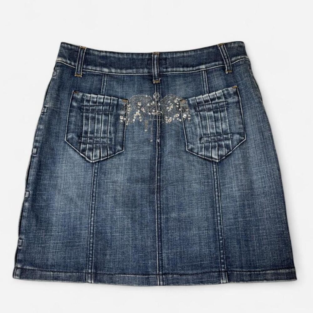 Euro Denim Mini Skirt